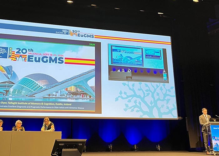 Dr Adam Dyer presenting data from DRIVE AD and NH IMMUNE projects at EUGMS 2024 Dr Adam Dyer presenting data from DRIVE AD and NH IMMUNE projects at EUGMS 2024